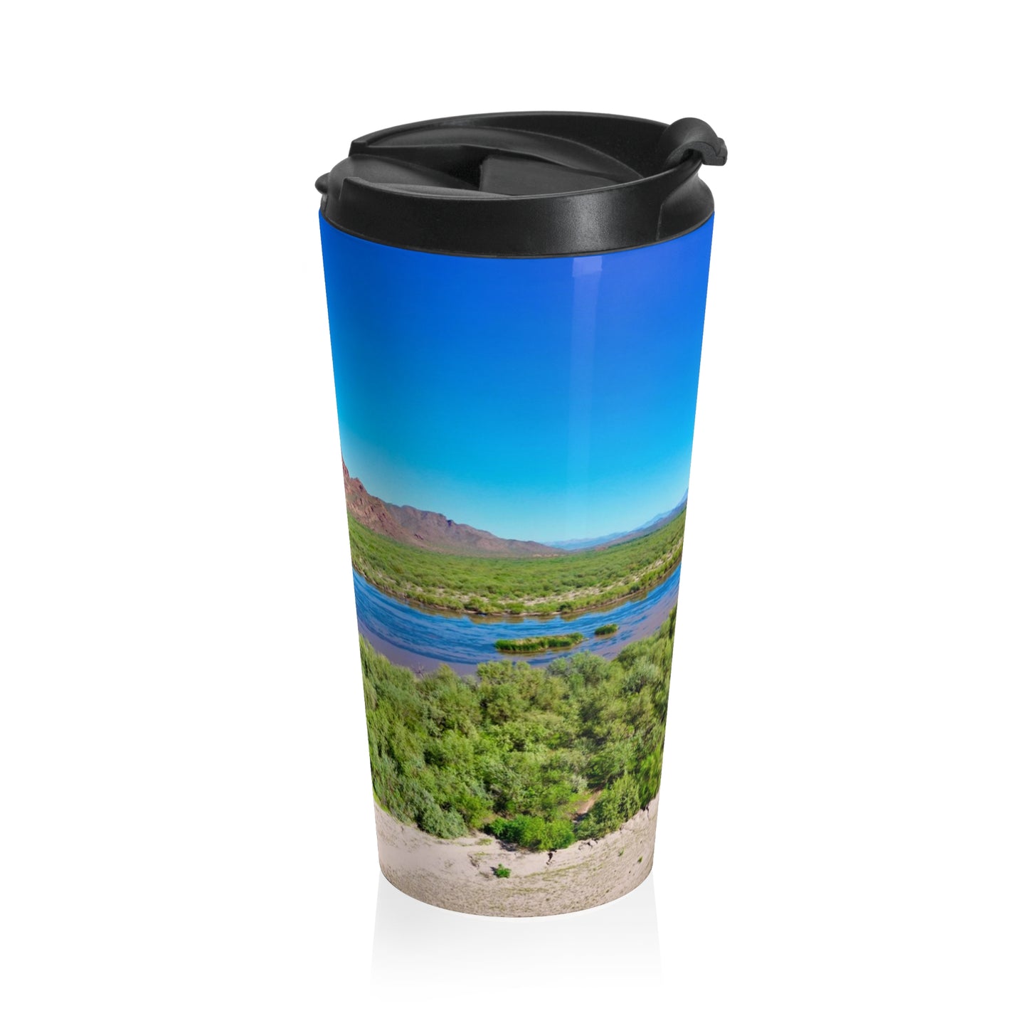 Arizona Desert River View Travel Mug