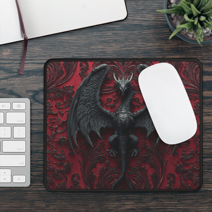 Obsidian Wing Dragon Mouse Pad