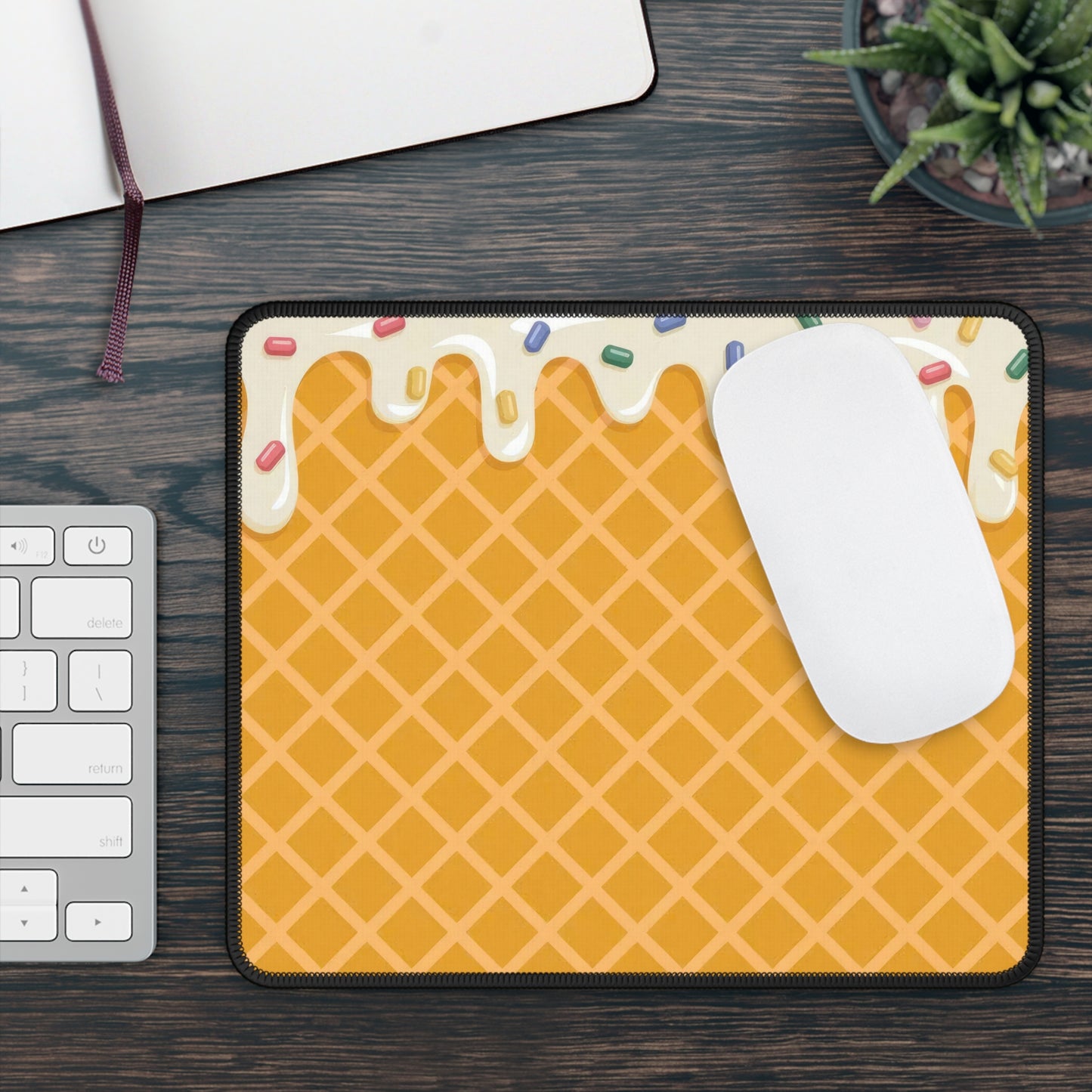 Sweet Ice Cream Drip Mouse Pad