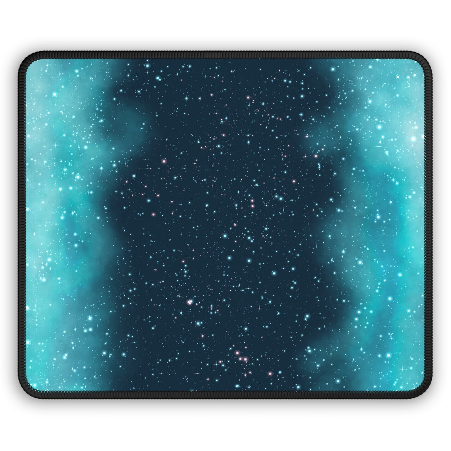 Aqua Void Starfield Mouse Pad