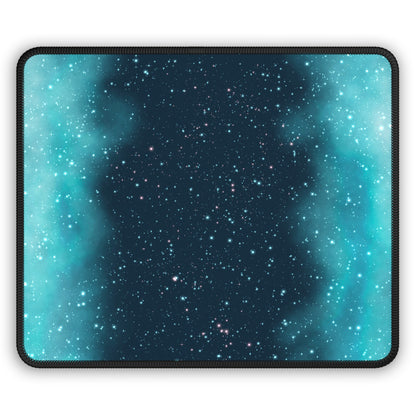 Aqua Void Starfield Mouse Pad
