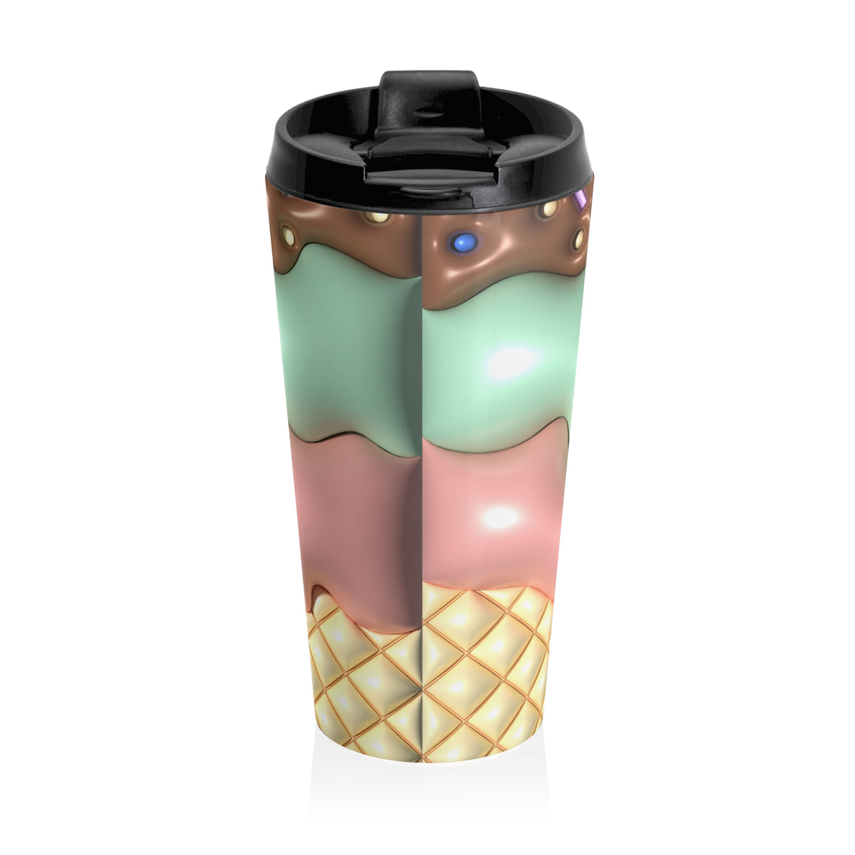 Triple Scoop Meltdown Stainless Steel Travel Mug