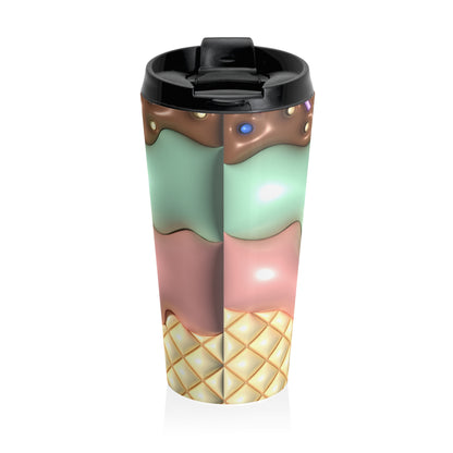 Triple Scoop Meltdown Stainless Steel Travel Mug