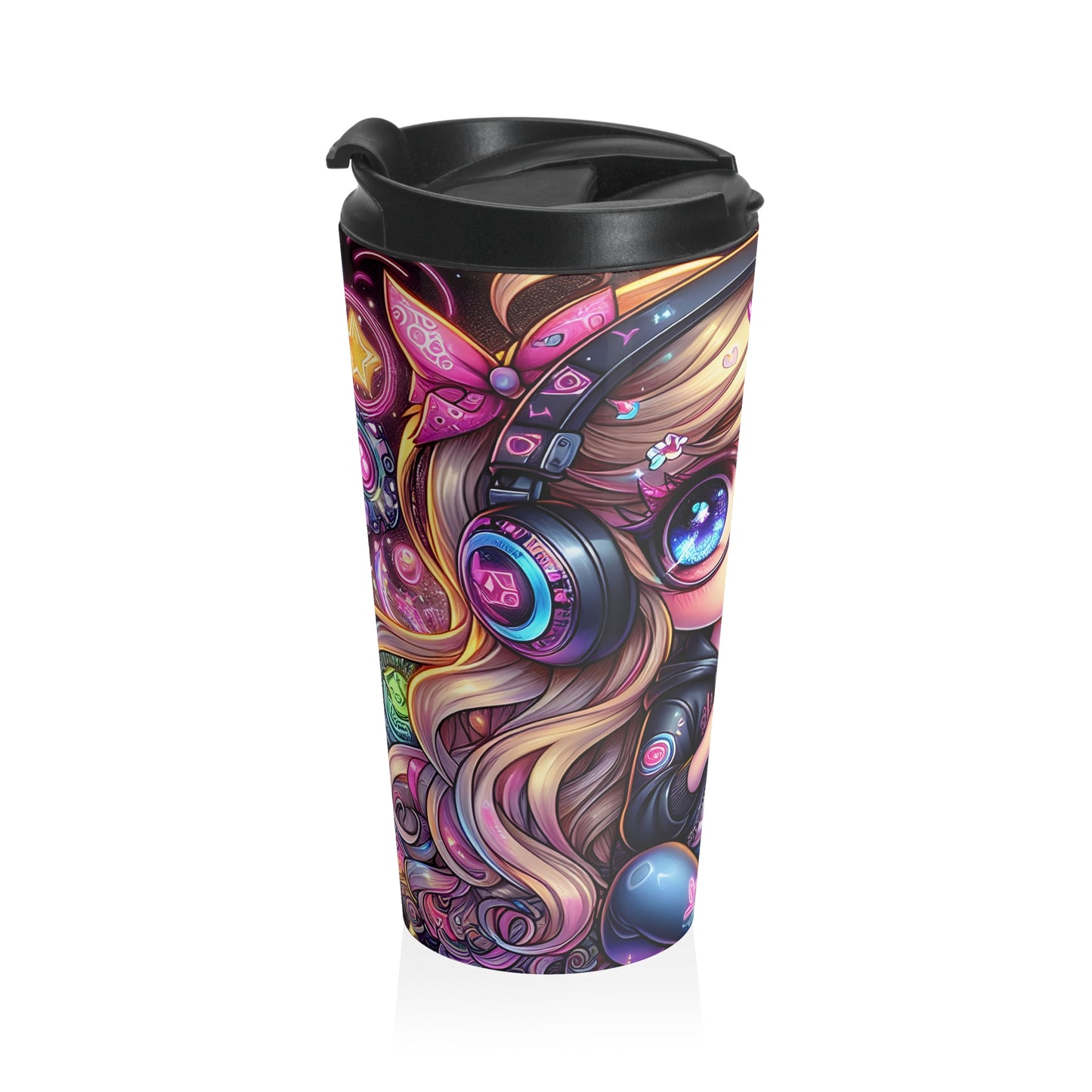 Chibi Gamer Girl Travel Mug
