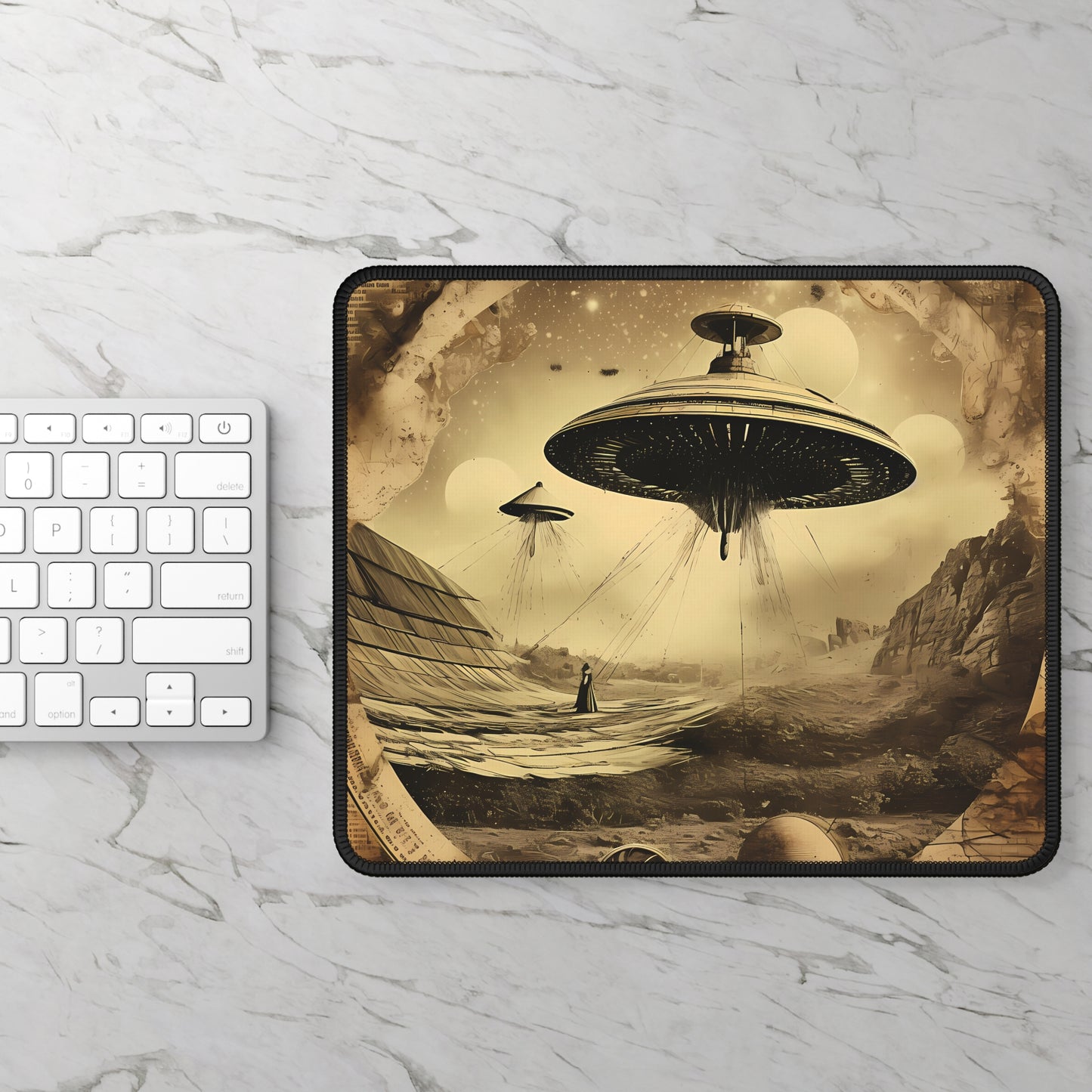 Vintage UFO Investigation Mouse Pad