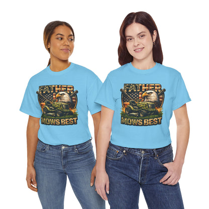 Father Mows Best Lawn Mower T-Shirt