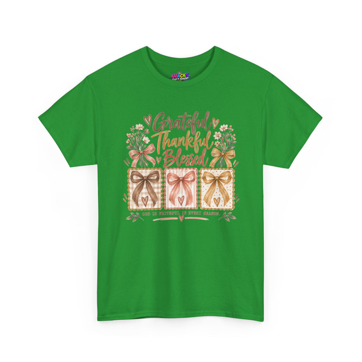 Grateful Thankful Blessed Christian T-Shirt