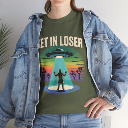 Get In Loser UFO Abduction T-Shirt
