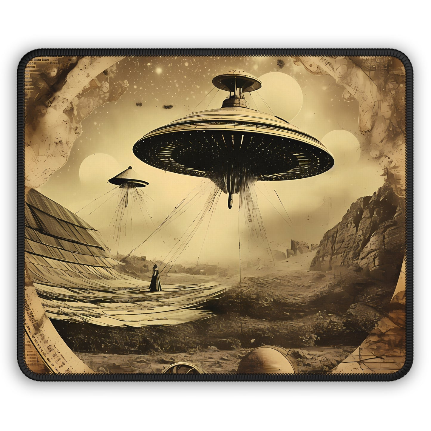 Vintage UFO Investigation Mouse Pad