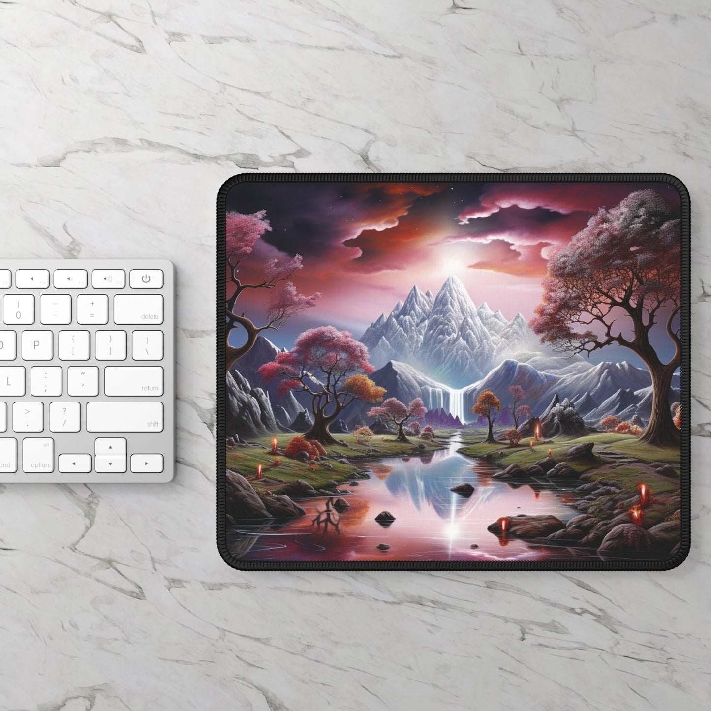 Enchanted Crystal Valley Mouse Pad