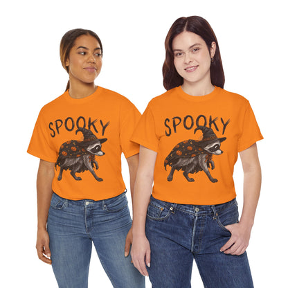 Spooky Raccoon Witch T-Shirt