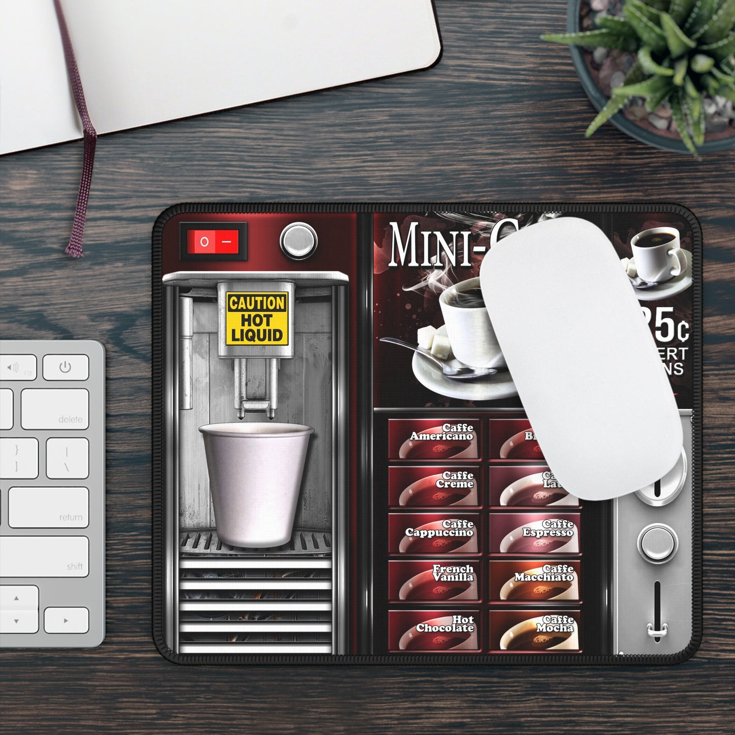 Mini Café Coffee Machine Mouse Pad