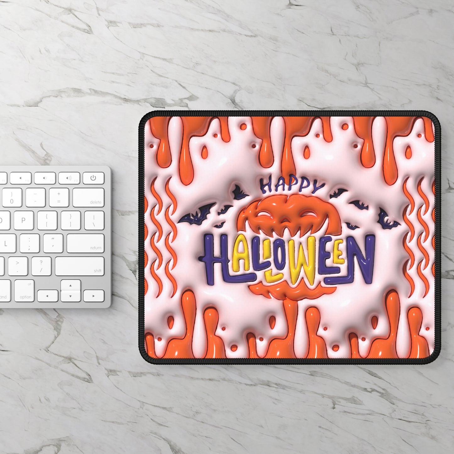 Happy Halloween Drip Mouse Pad