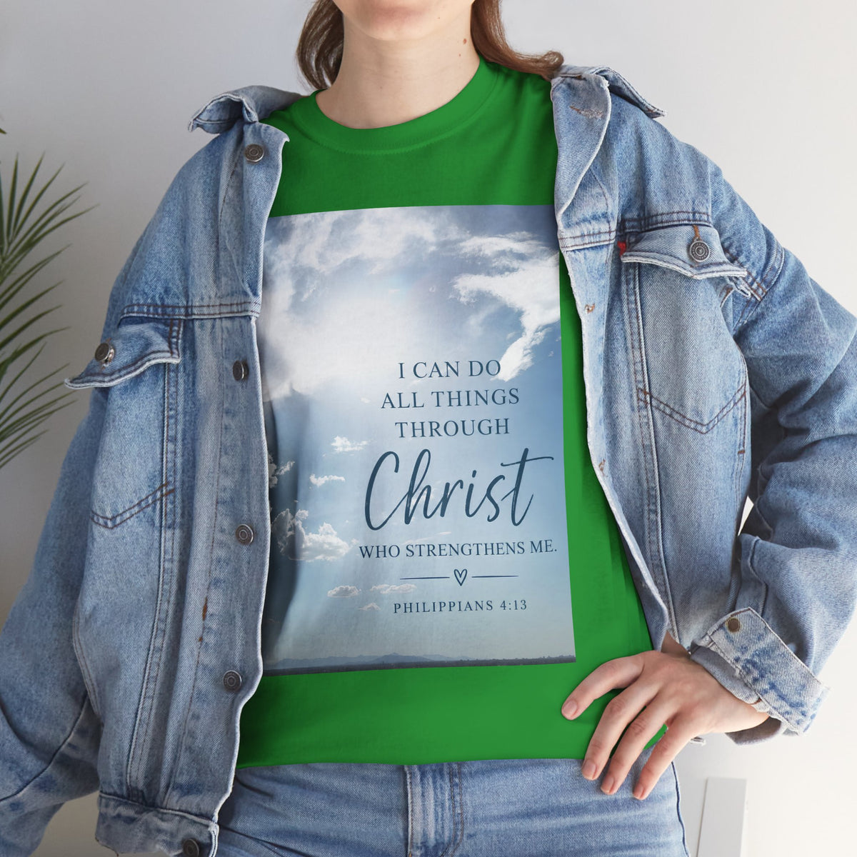 Through Christ Philippians 4:13 Christian T-Shirt