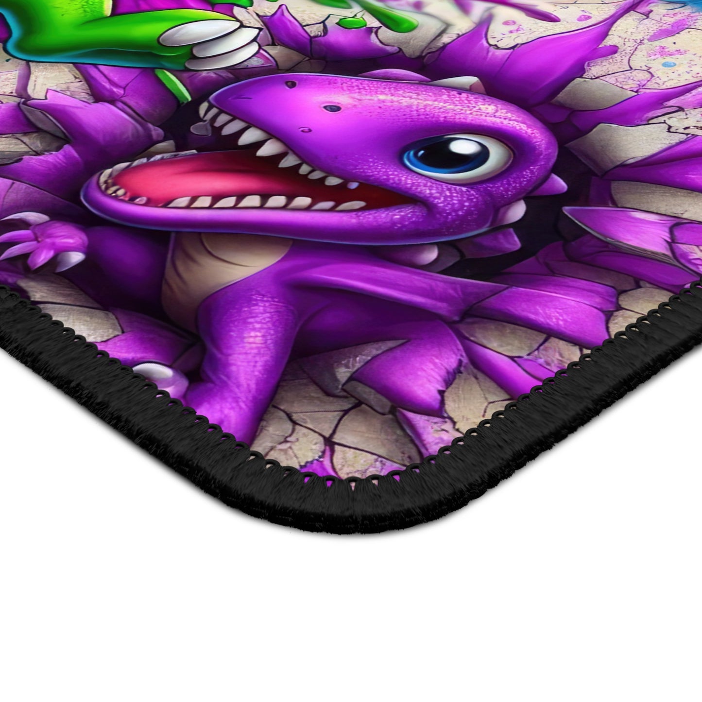 Color Splash Baby Dinosaur Mouse Pad