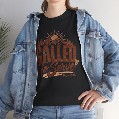 Called to Serve Mark 10:45 Christian T-Shirt