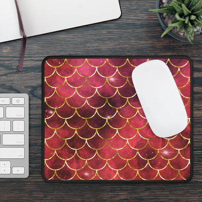 Cosmic Mermaid Scales Mouse Pad