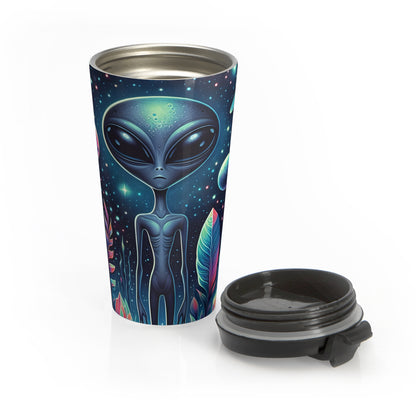 Cosmic Alien Travel Mug