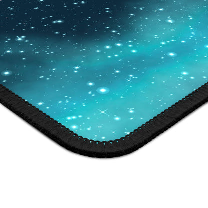 Aqua Void Starfield Mouse Pad
