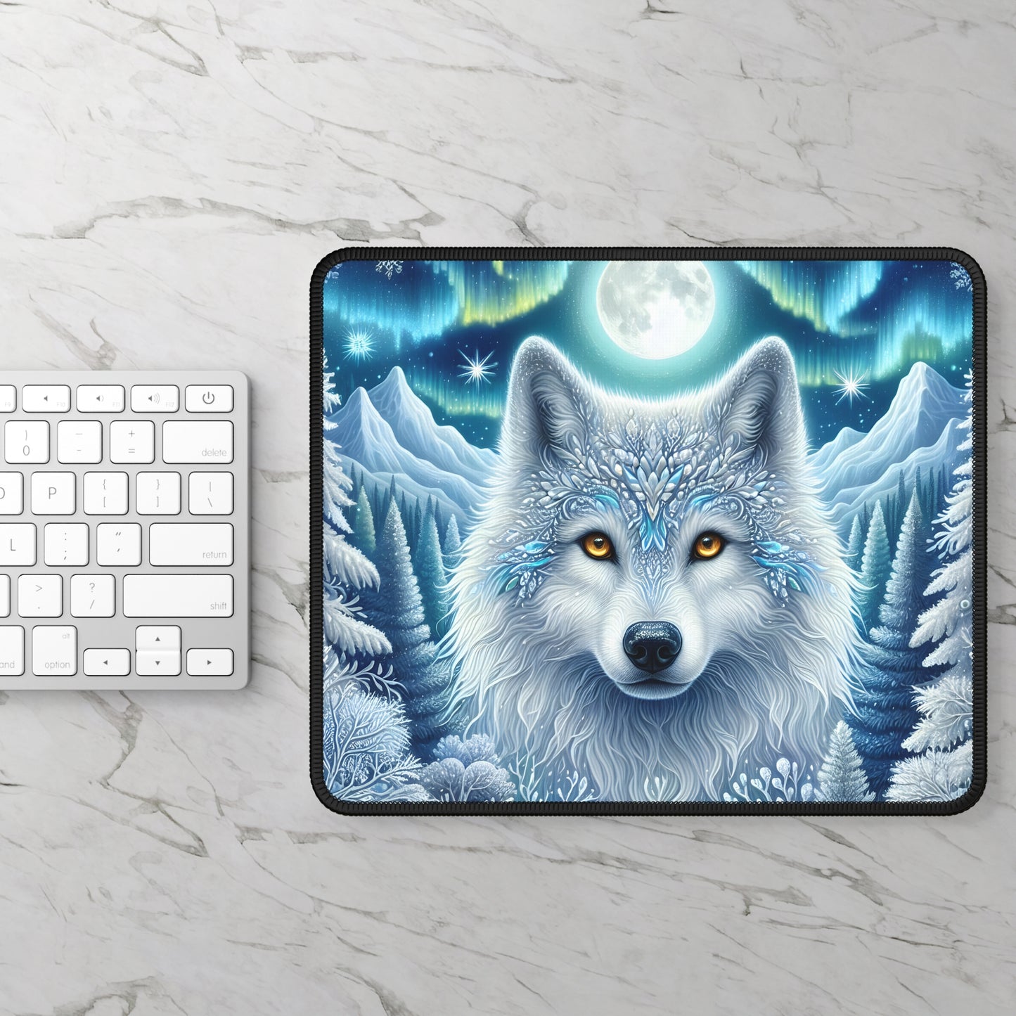 Winter Wolf Mouse Pad