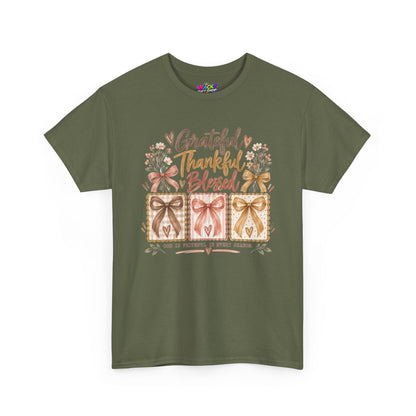 Grateful Thankful Blessed Christian T-Shirt