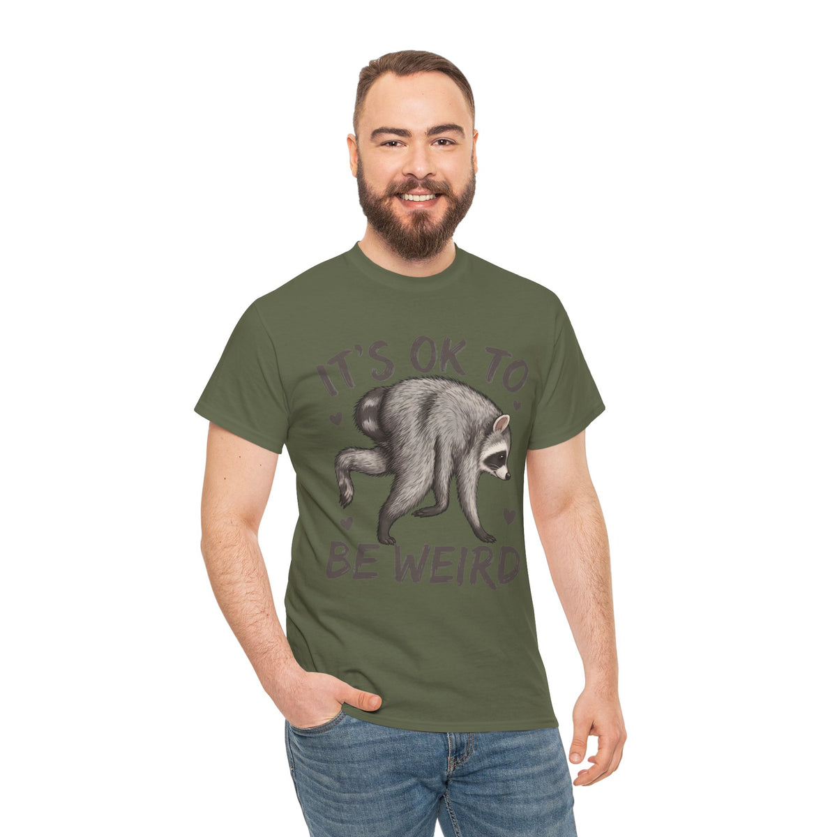 It’s OK to Be Weird Raccoon T-Shirt