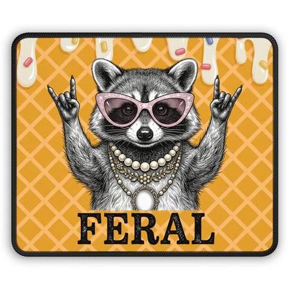 Feral Raccoon Mouse Pad