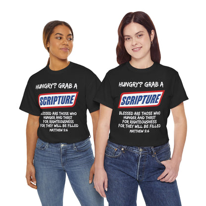 Hungry? Grab a Scripture Christian T-Shirt