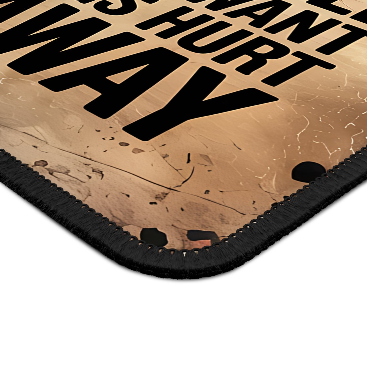 Warning Walk Away Mouse Pad