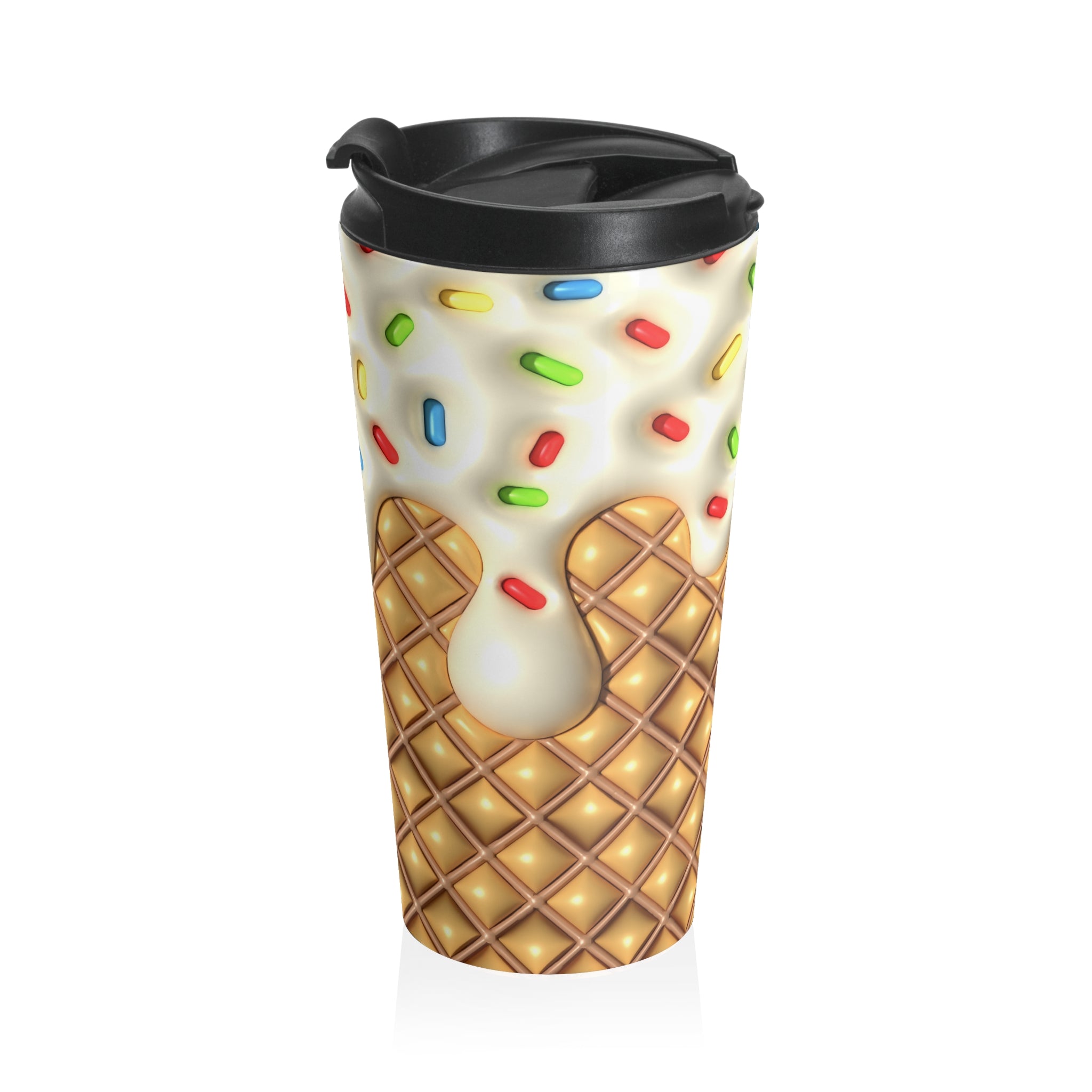 Sprinkle Cone Chaos Stainless Steel Travel Mug