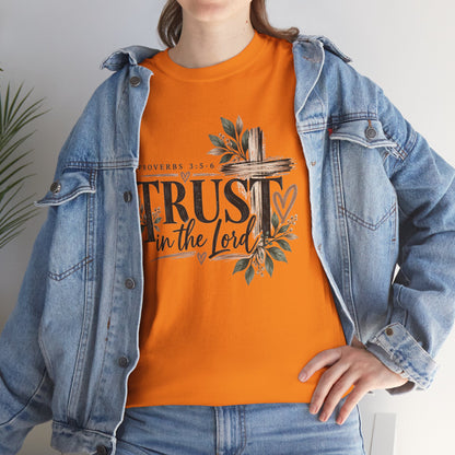 Trust in the Lord Proverbs 3:5-6 Christian T-Shirt