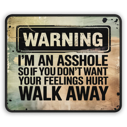 Warning Walk Away Mouse Pad