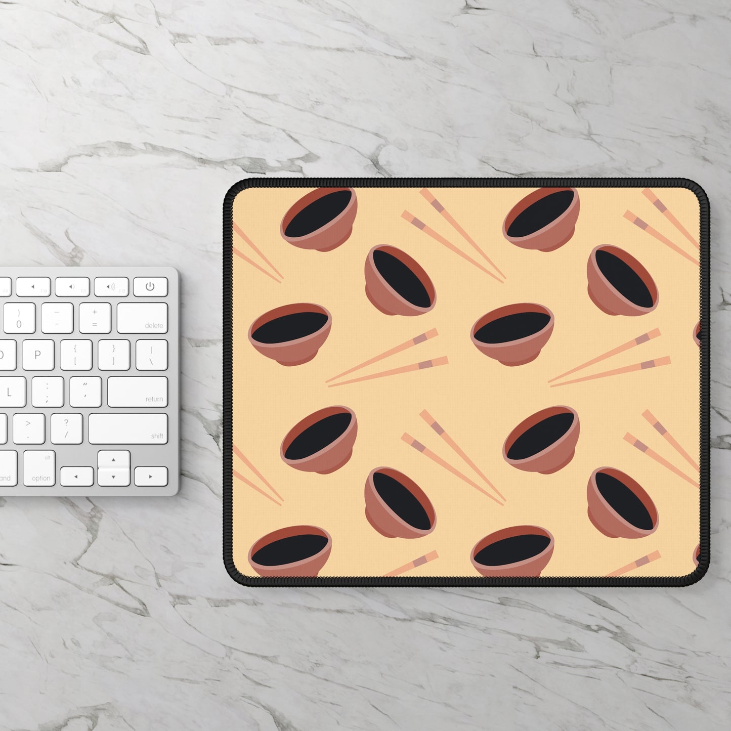 Ramen Bowl Pattern Mouse Pad