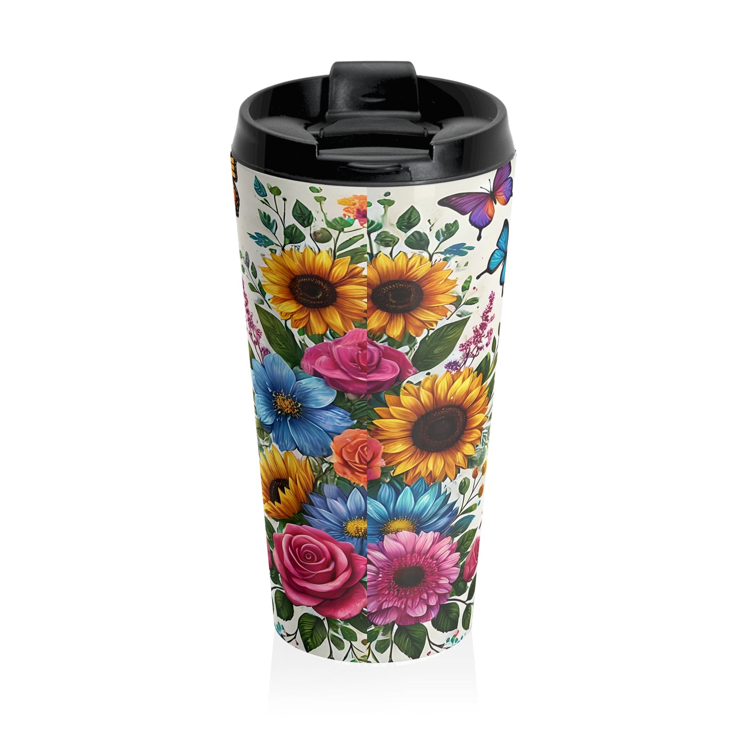 Rainbow Chakra Meditation Travel Mug