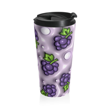 Grape Escape Purple Grape Stainless Steel Travel Mug
