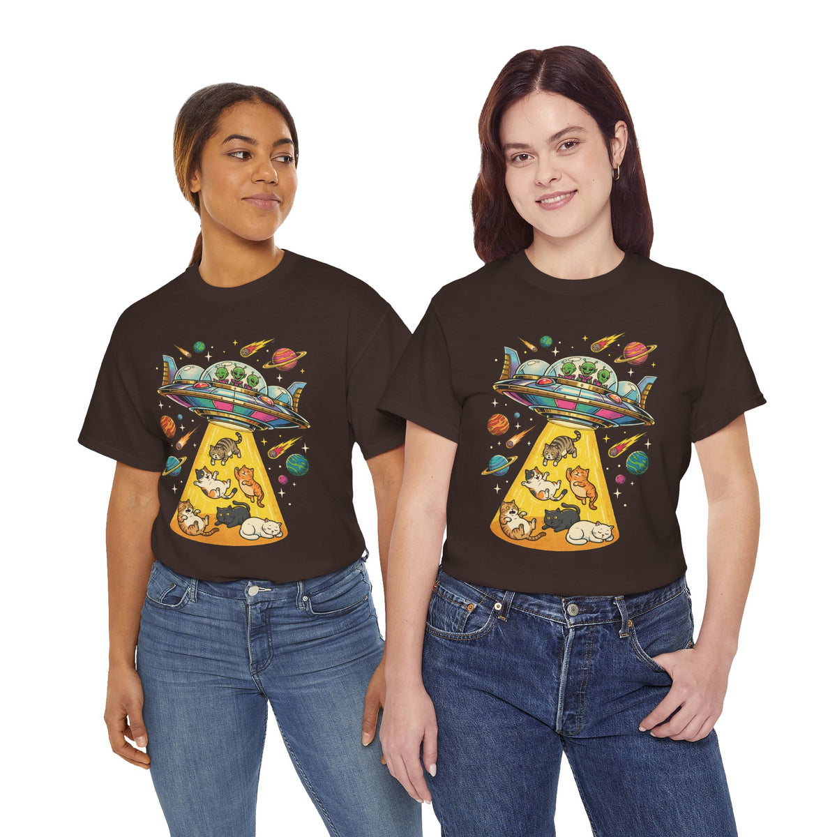 Alien Cat Abduction T-Shirt