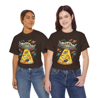 Alien Cat Abduction T-Shirt