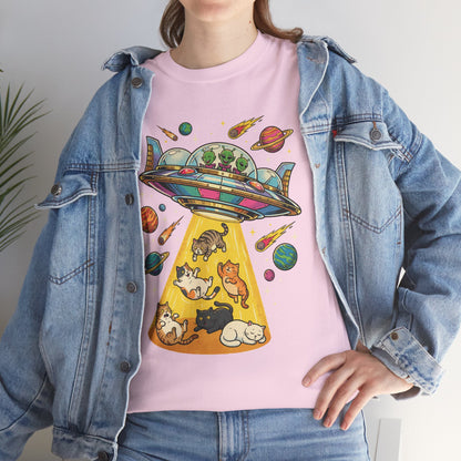 Alien Cat Abduction T-Shirt