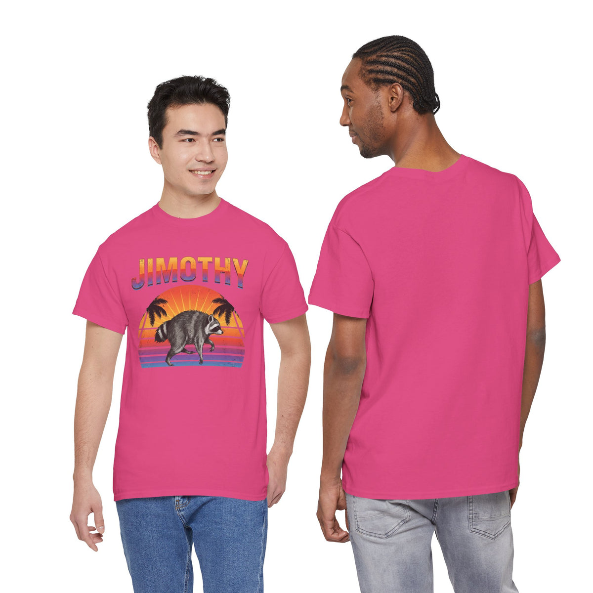 Jimothy Retro Sunset Raccoon T-Shirt