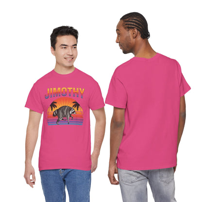 Jimothy Retro Sunset Raccoon T-Shirt