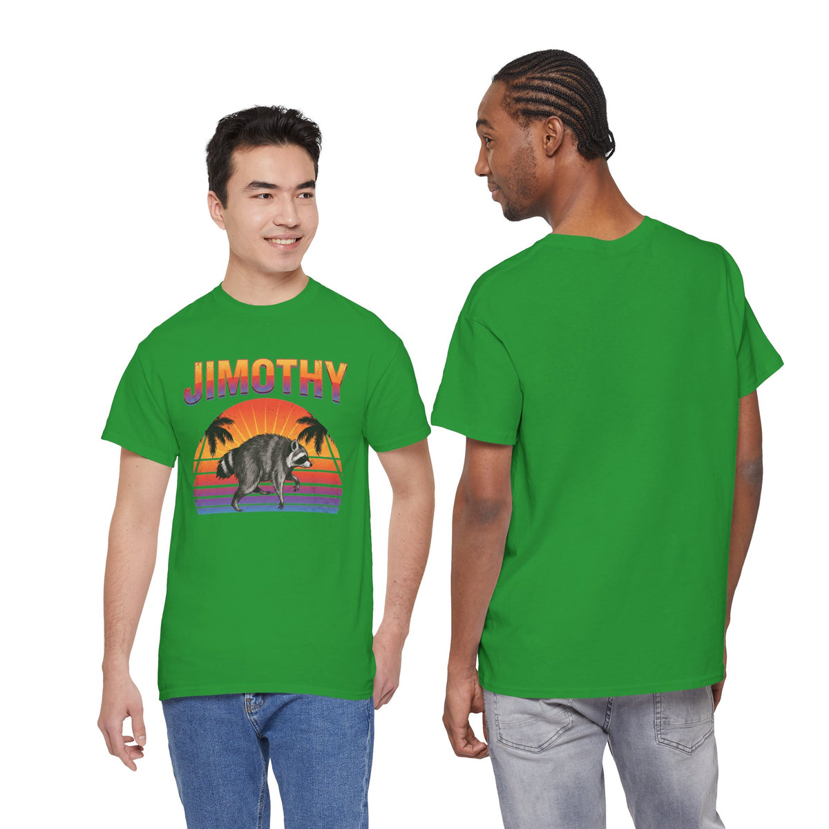 Jimothy Retro Sunset Raccoon T-Shirt