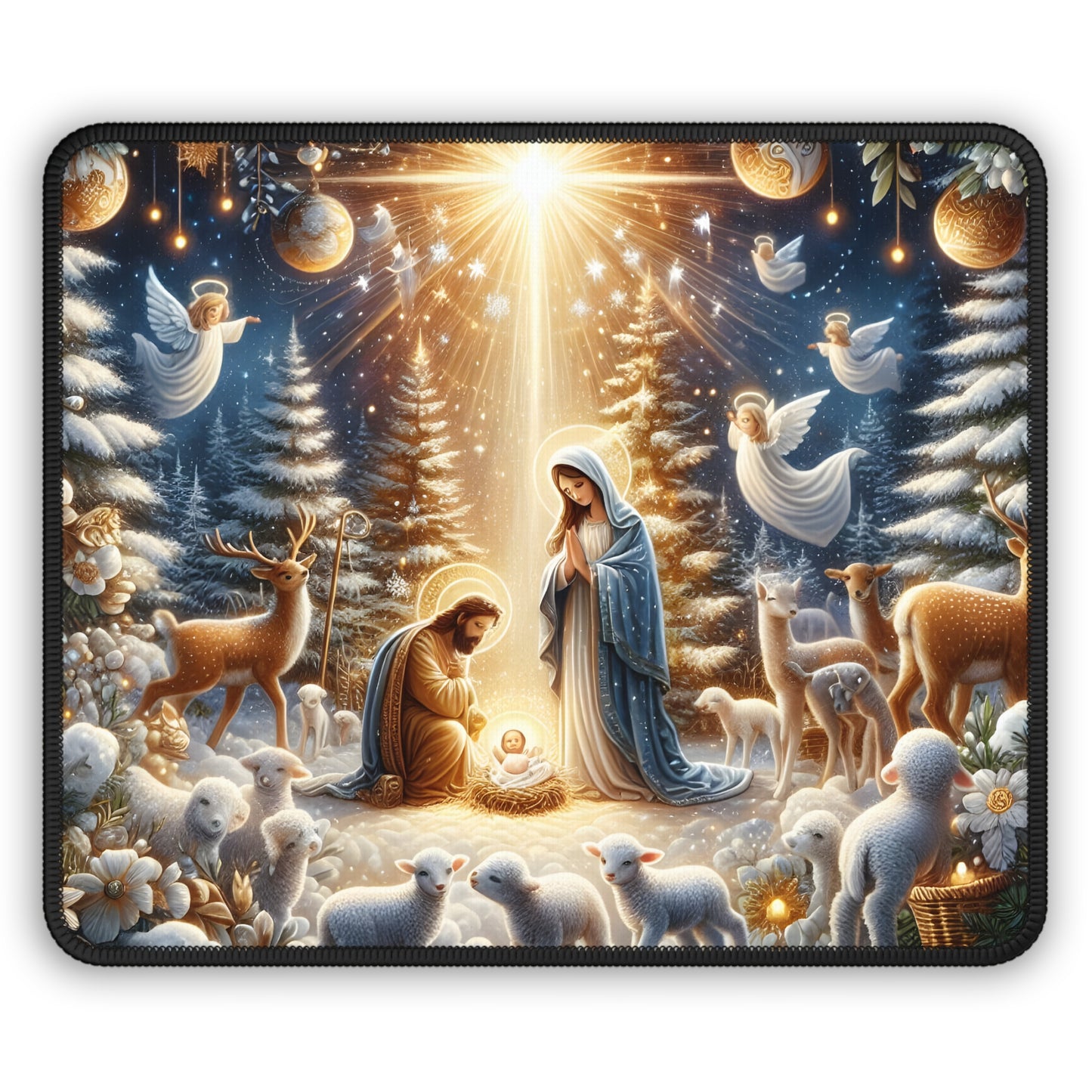 Silent Night Nativity Mouse Pad