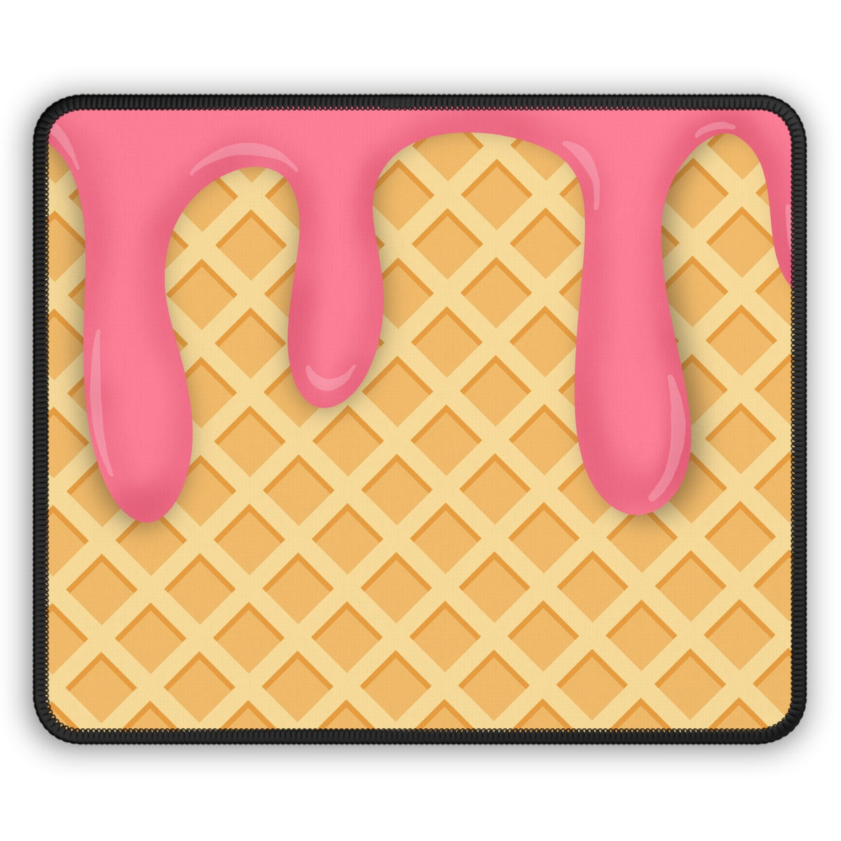 Strawberry Ice Cream Drip Mouse Pad