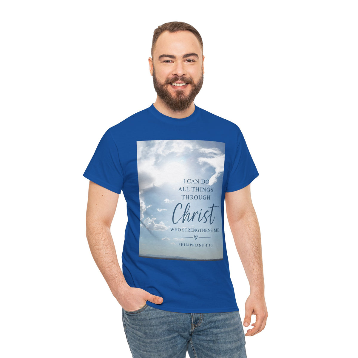 Through Christ Philippians 4:13 Christian T-Shirt