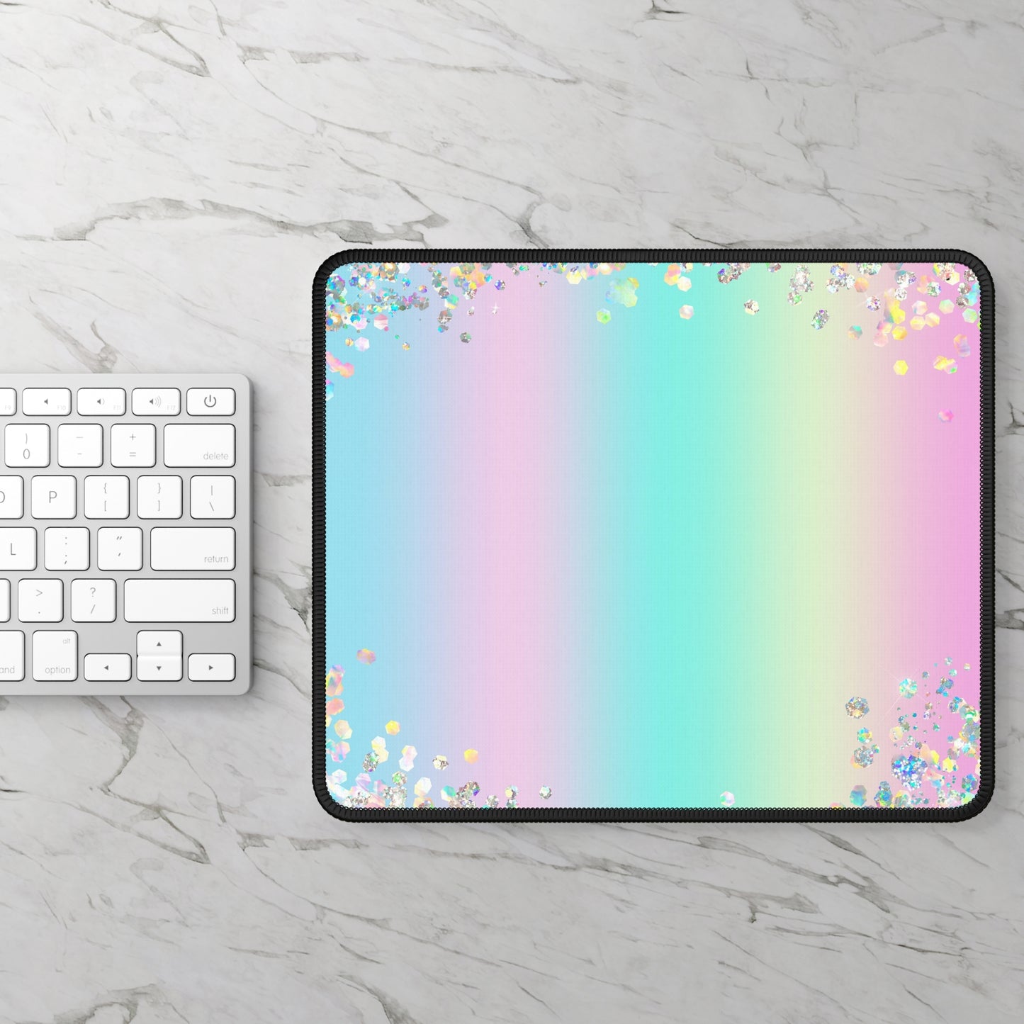 Pastel Glitter Dreams Mouse Pad