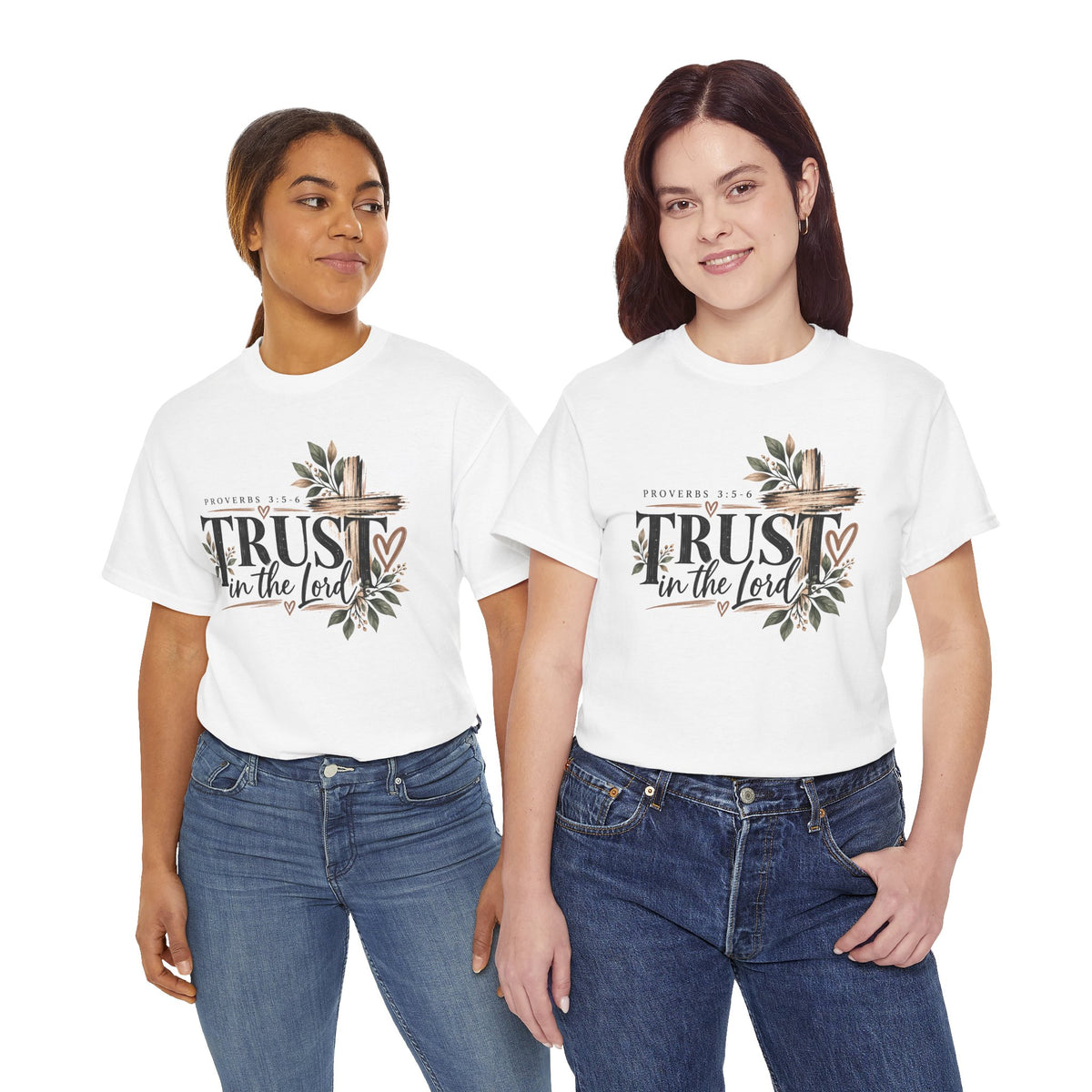 Trust in the Lord Proverbs 3:5-6 Christian T-Shirt