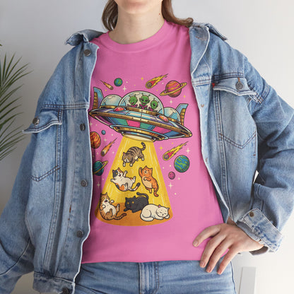 Alien Cat Abduction T-Shirt