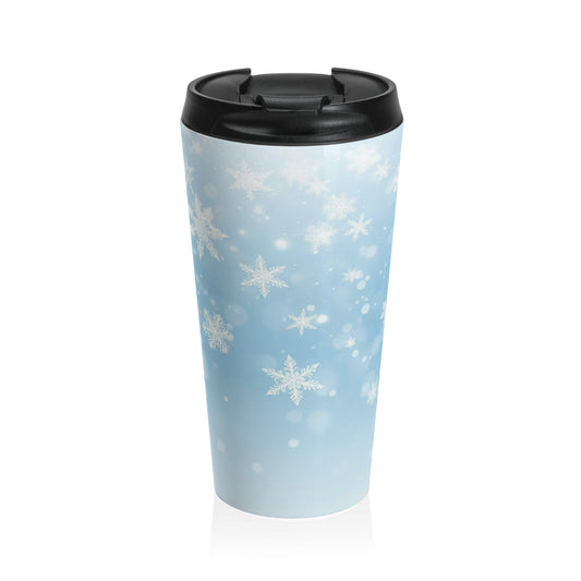 Falling Snowflakes Travel Mug