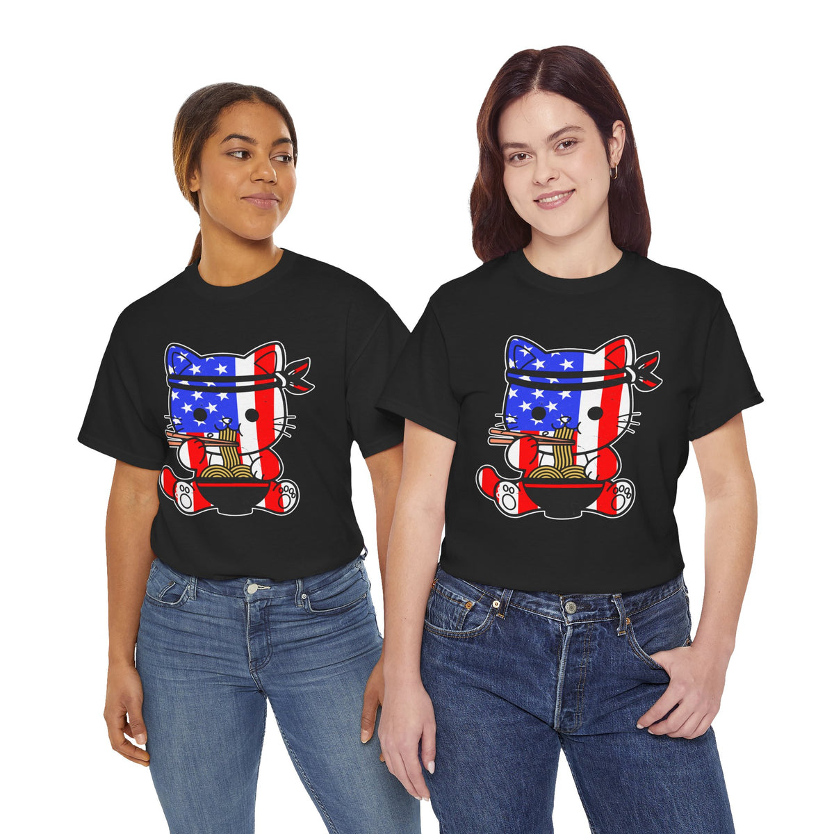 Patriotic Ramen Cat T-Shirt