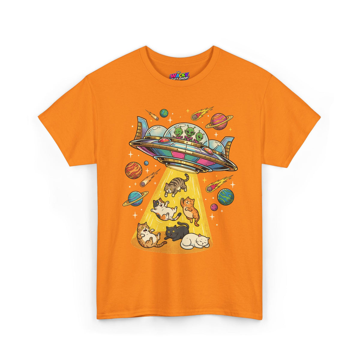 Alien Cat Abduction T-Shirt